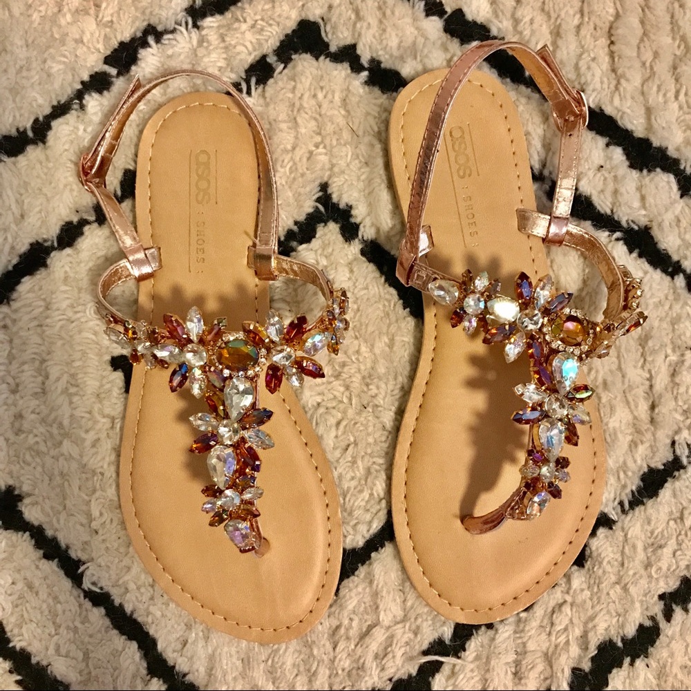 Asos Jeweled Sandals