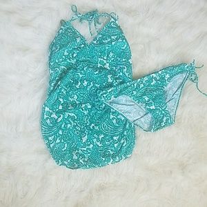 Motherhood Maternity paisley tankini swim