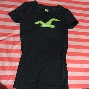 Blues day green graphics t shirt, HOLLISTER,