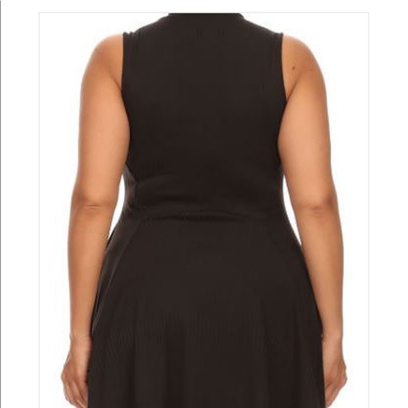 Black Mock Dress - Picture 3 of 3