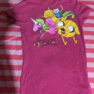 Pink graphic T shirt