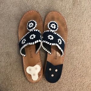 Navy blue jack rogers sandals
