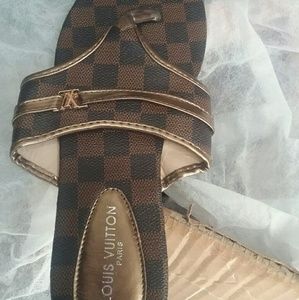 Louis Vuitton flip flops