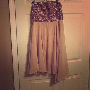 Large GB Blush Pink strapless dress. Never worn.