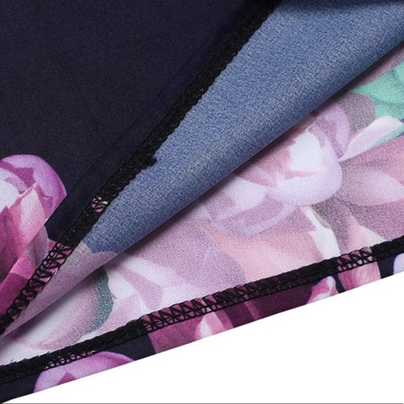 ⭐️2X HP 🅝🅔🅦 floral 2 piece open back skort set - Picture 3 of 7