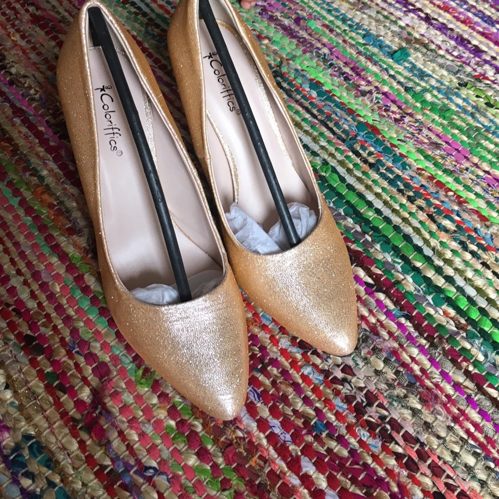 Coloriffic Gold Stella Pumps