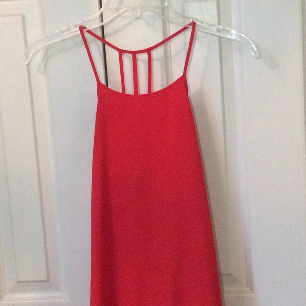 RED STRAPPY DRESS