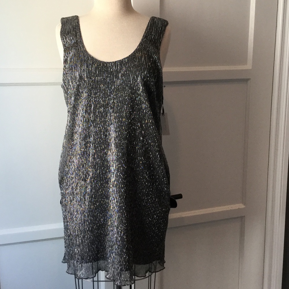 Lovers + Friends silver dress