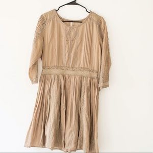 Free People Beige Dress