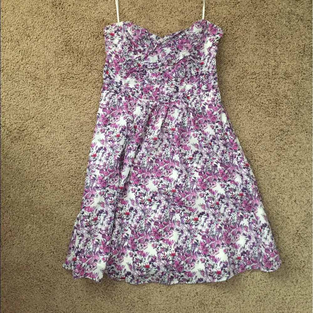 Express strapless dress