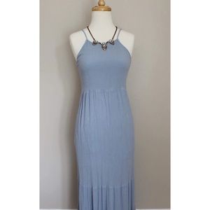 Light blue boho dress