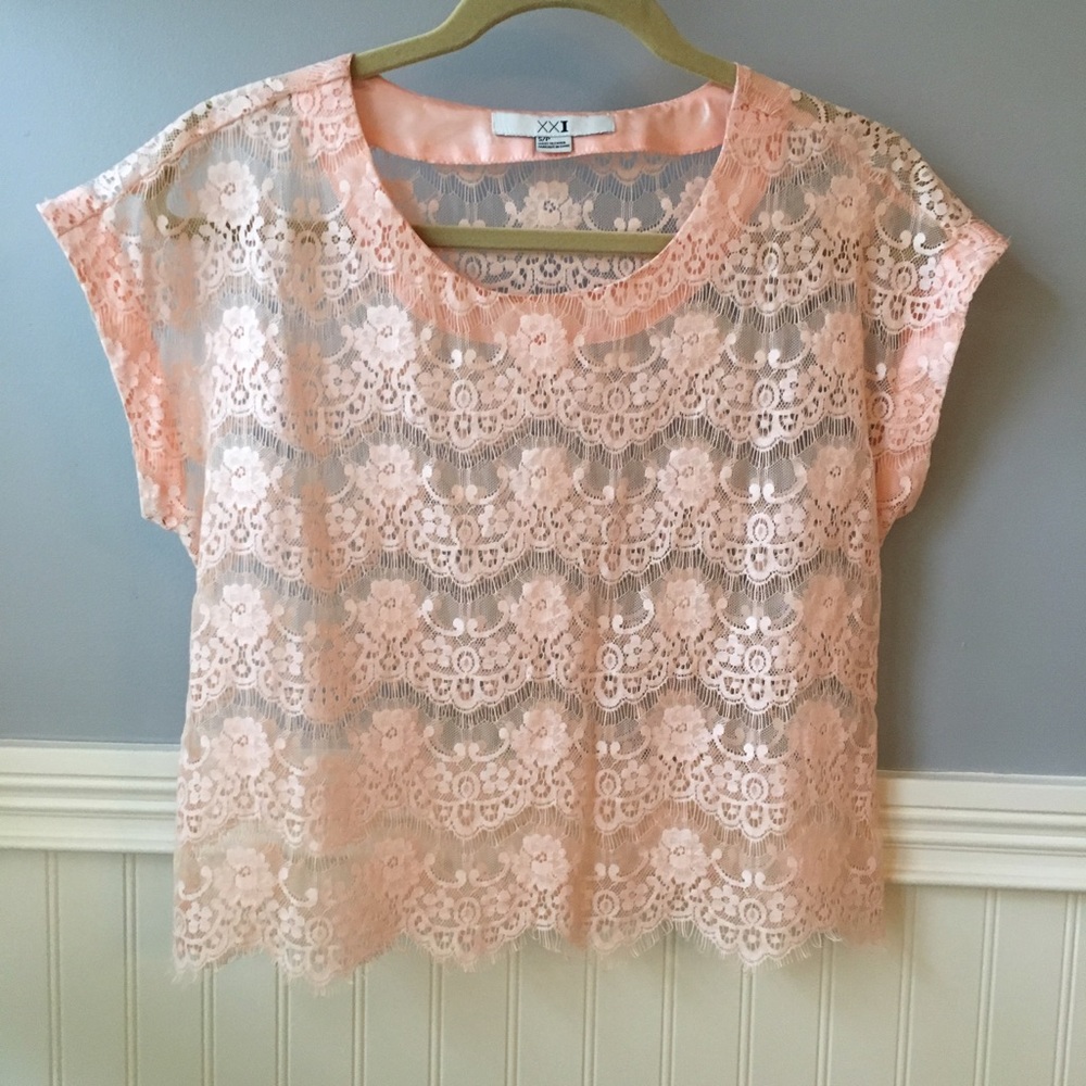 XXI Sheer Lace Top