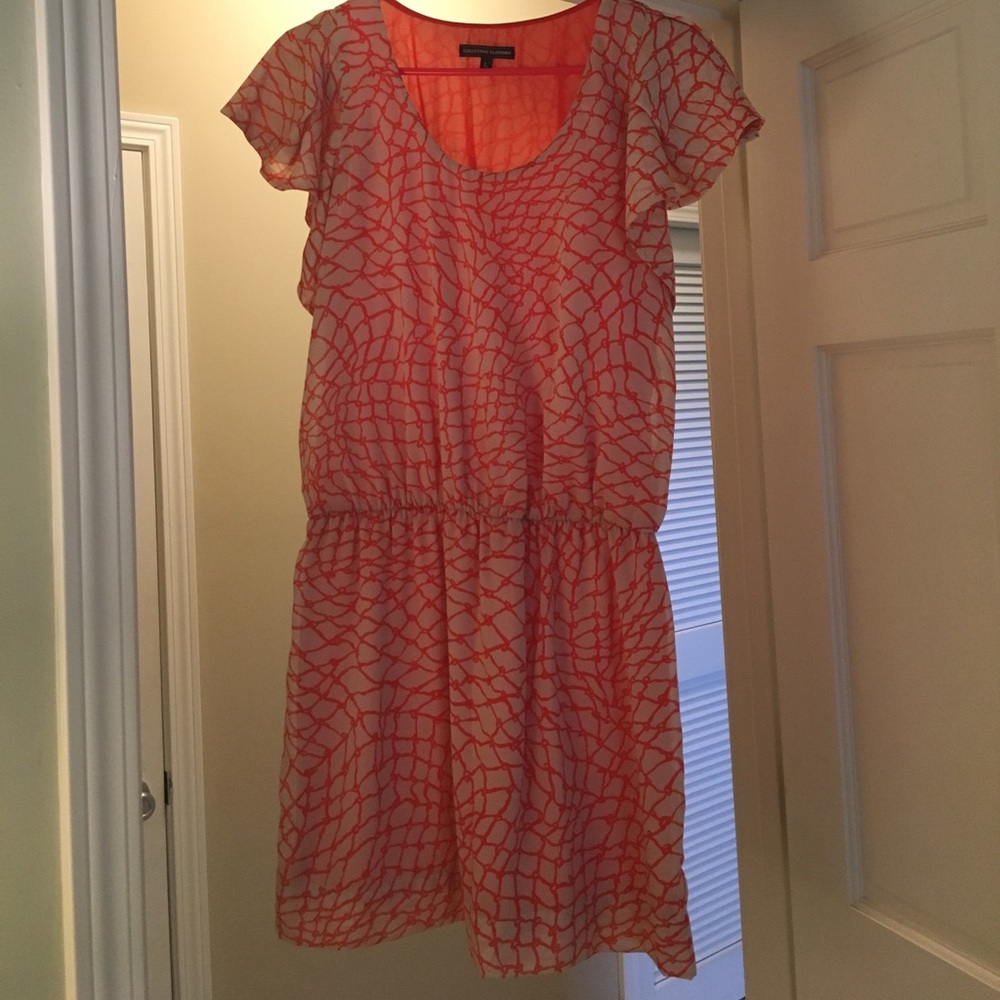 Collective Clothing Flutter Sleeve Dress