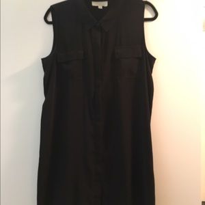 Black shirt dress