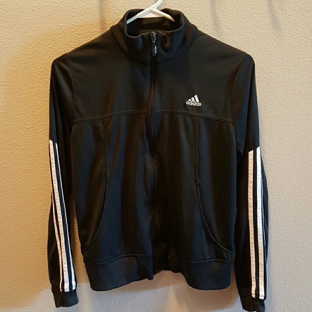 Black adidas track jacket