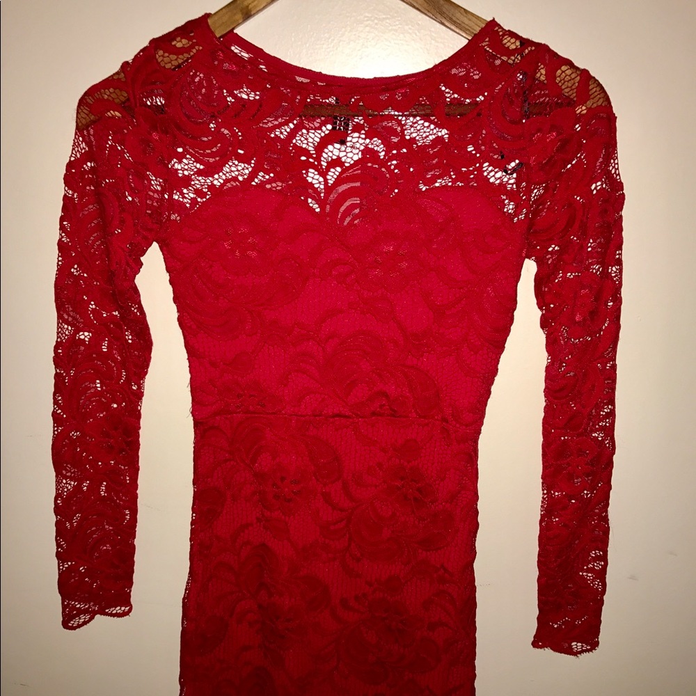 NWT - Red Bombshell Lace Dress