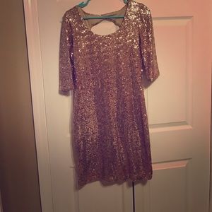 Sequenced Blush Pink Dress