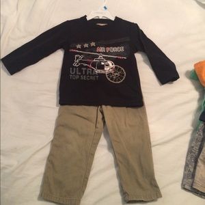 Perfect toddler boys Air Force set