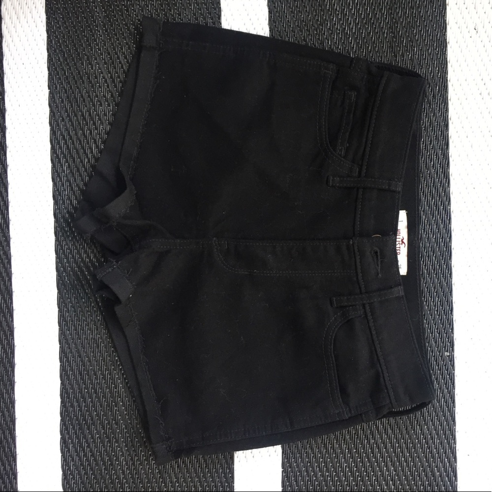 Hollister black jean shorts size 24