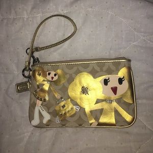 Coach Goldy Purse/Large Wristlet
