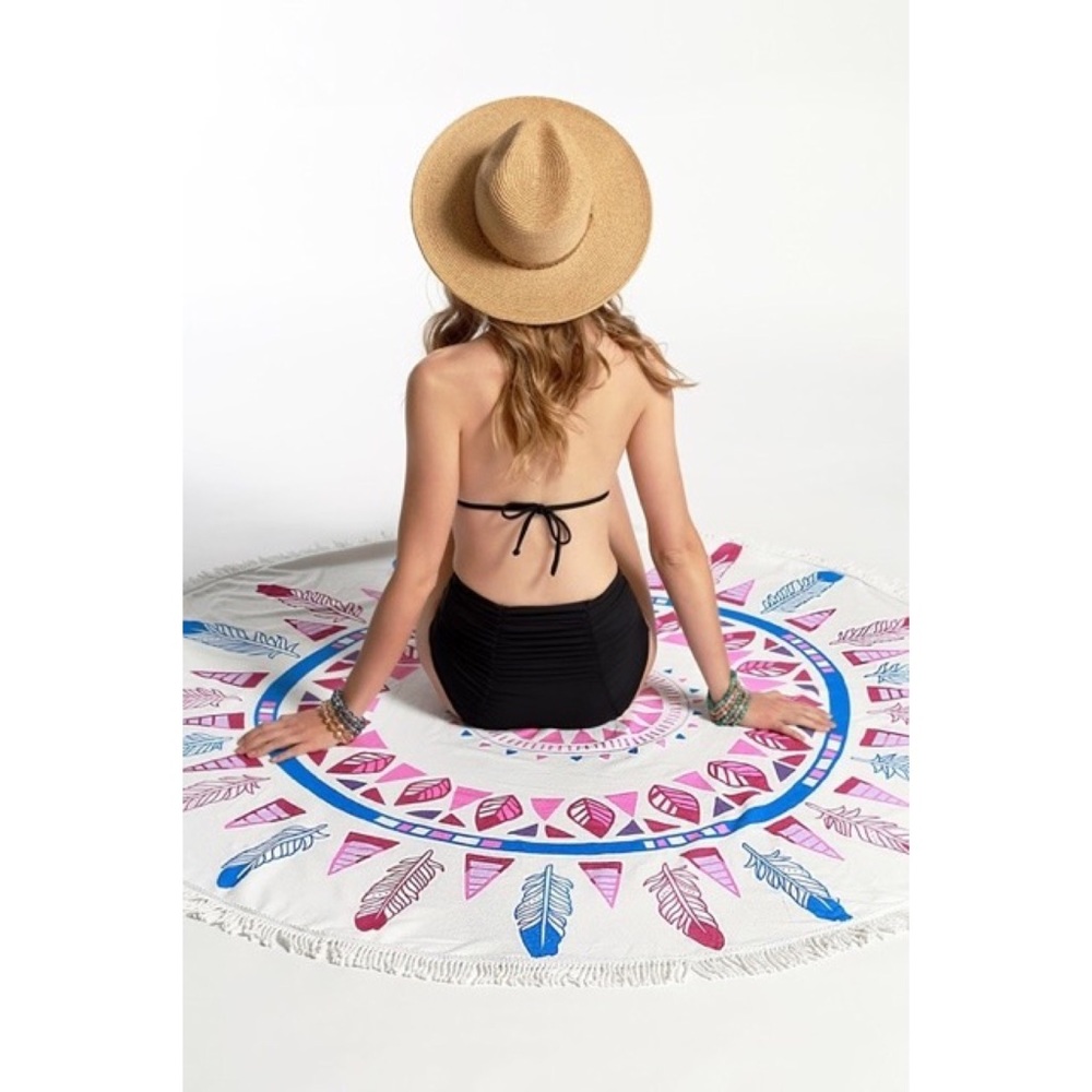 🎉HP🎉 Boho Roundie Beach Cover Up/Wrap/Towel/Tapestry - Picture 3 of 7