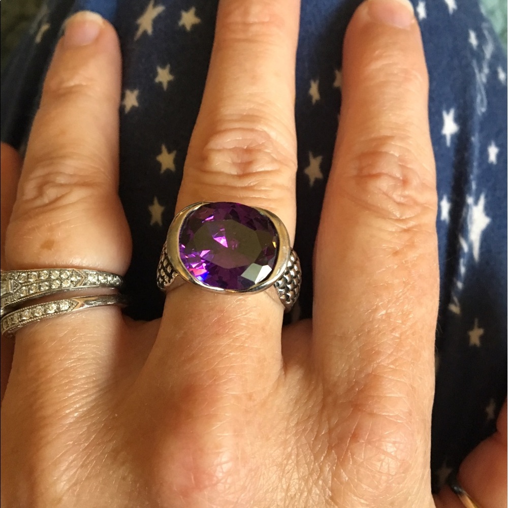 Lia Sophia Amethyst ring size 7