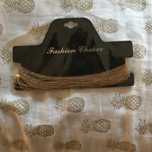 Gold choker