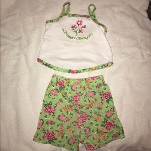 Adorable tank top and short