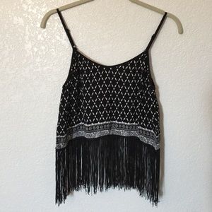 Fringe crop top