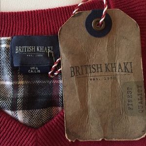 NWT's Men's British Khaki Sweater - Large.