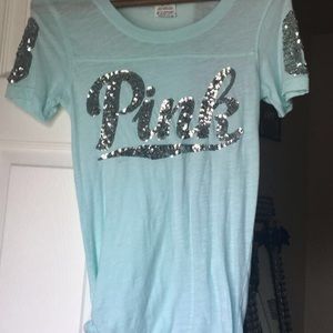 VS PINK teel shirt