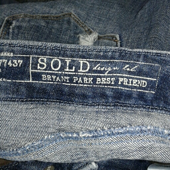 SOLD DESIGN LAB BRYANT PARK BEST FRIEND JEANS - Picture 4 of 5