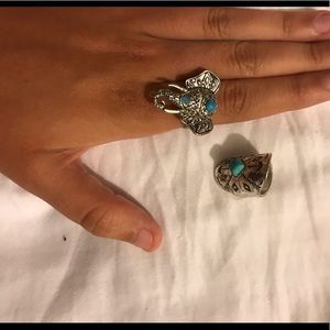 Silver elephant ring