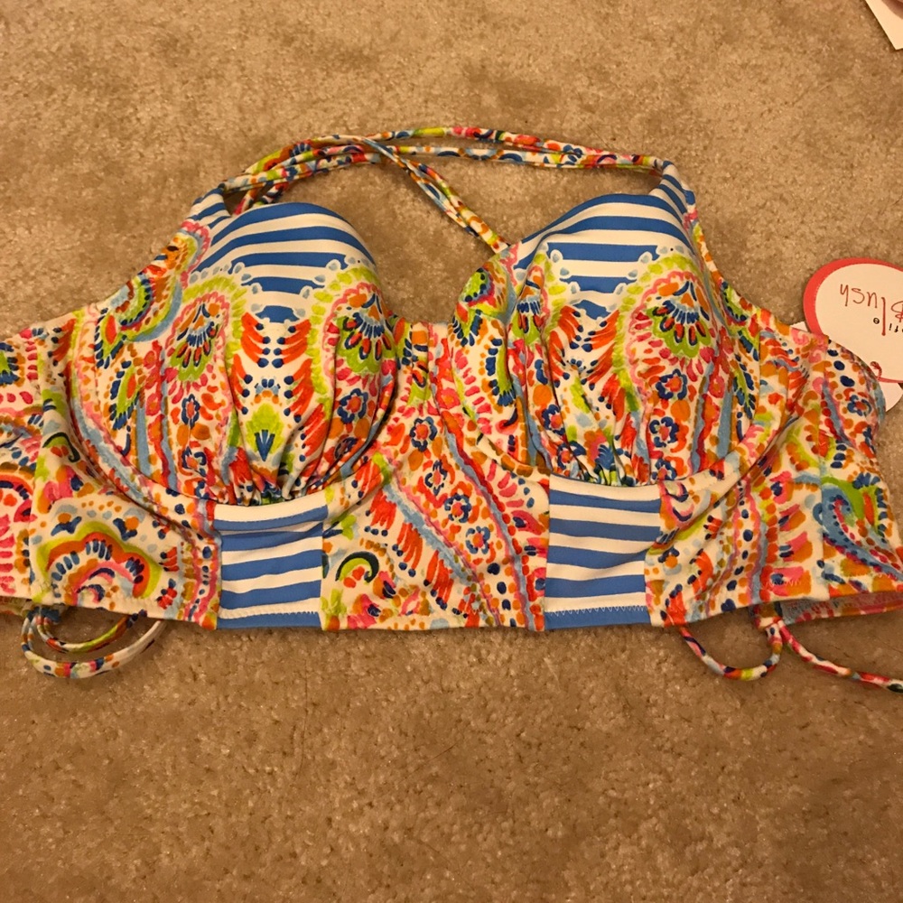 Cute colorful bathing suit top