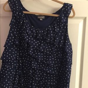 Plus size sleeveless dress shirt