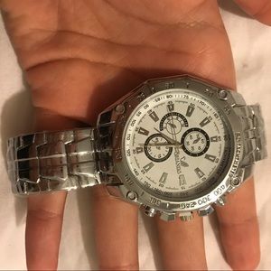 Men's silver watch