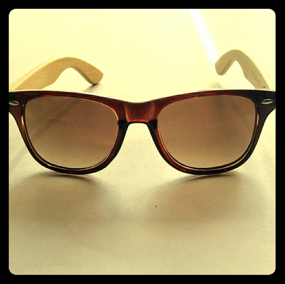 Brown Wood Sunglasses with Brown Tint & Wood Case