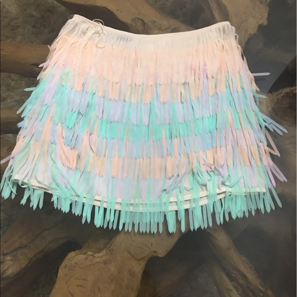 Colorful Mini Skirt - Picture 2 of 3