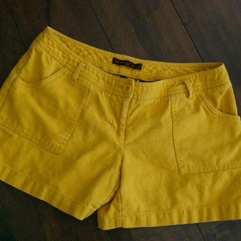 Cute Limited Mustard Color Shorts