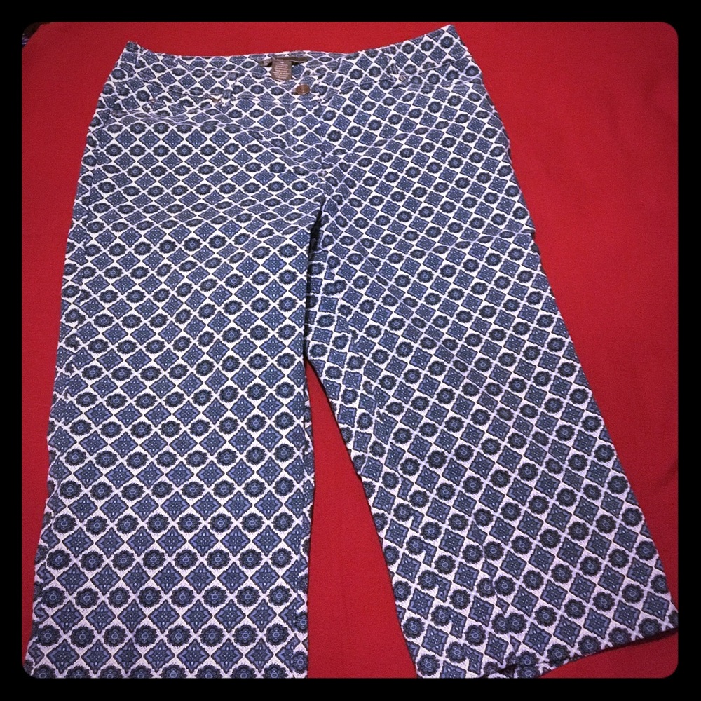 Patterned Capris Size 12