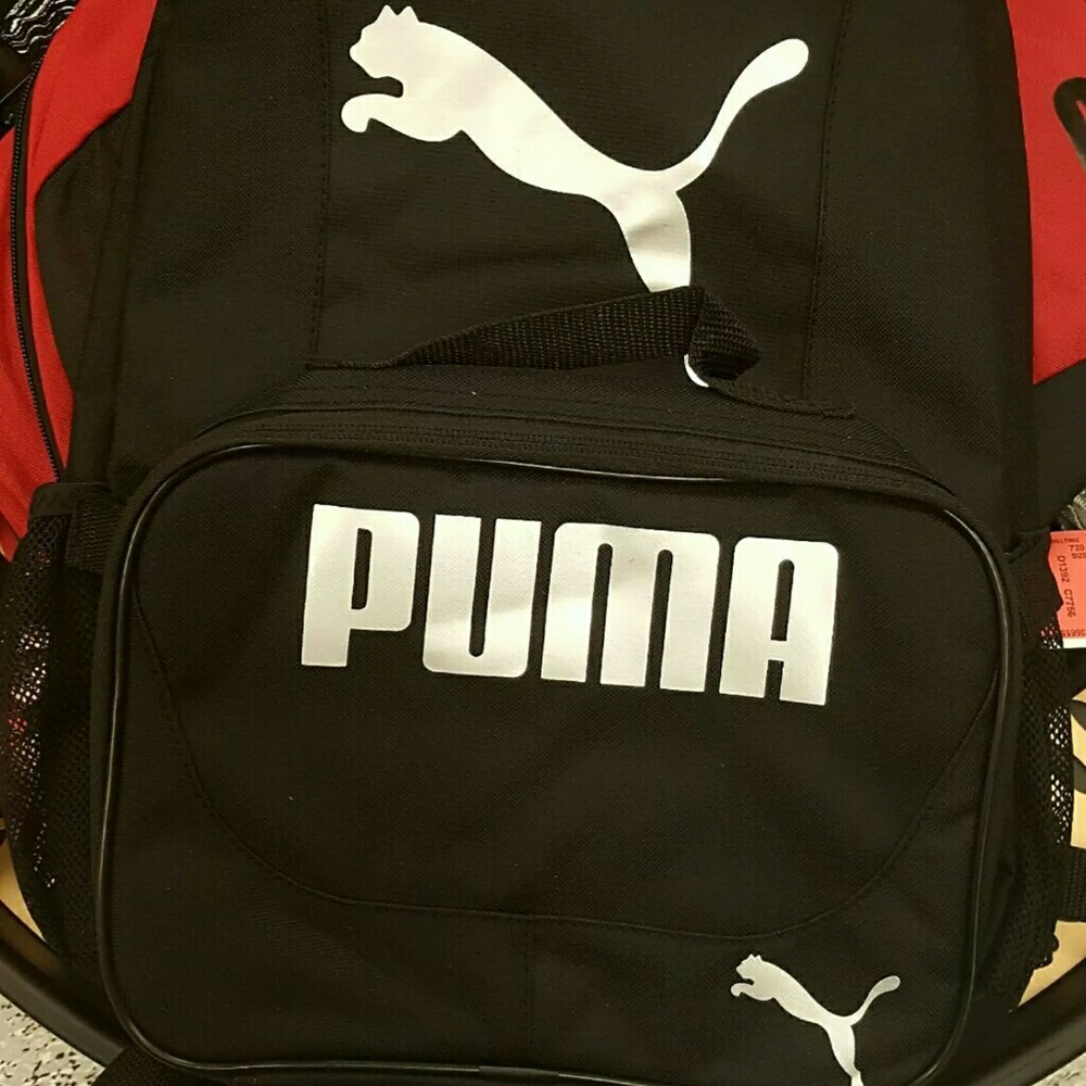 Puma backpack and lunch box