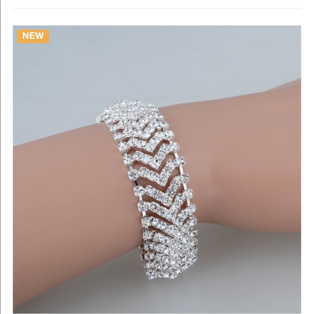 High grade Sterling silver bracelet with CZ
