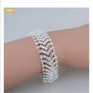 High grade Sterling silver bracelet with CZ