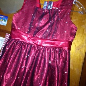 Beautiful Kid's Sparkly Red Dress