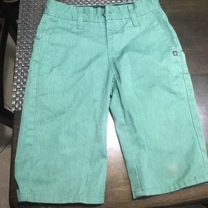 Awesome green volcom boy shorts