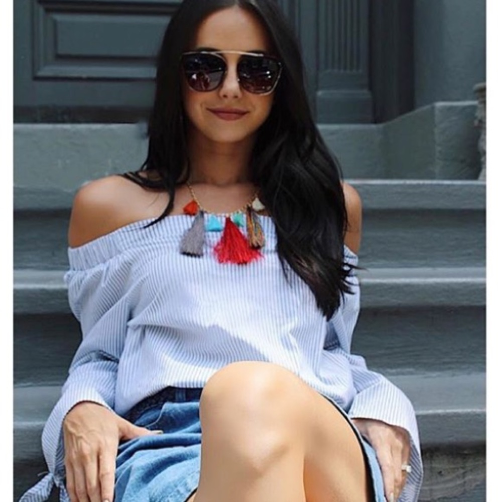 Off the shoulder blouse