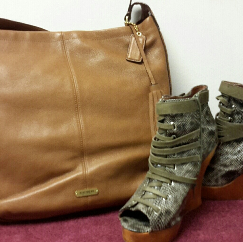 Coach leather handbag