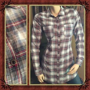 Plaid button up shirt