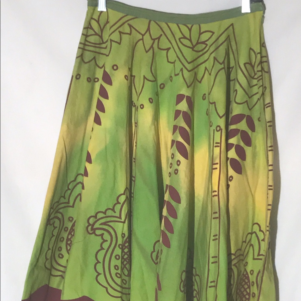 Lapis ( Anthropologie ) Maxi Fan Skirt