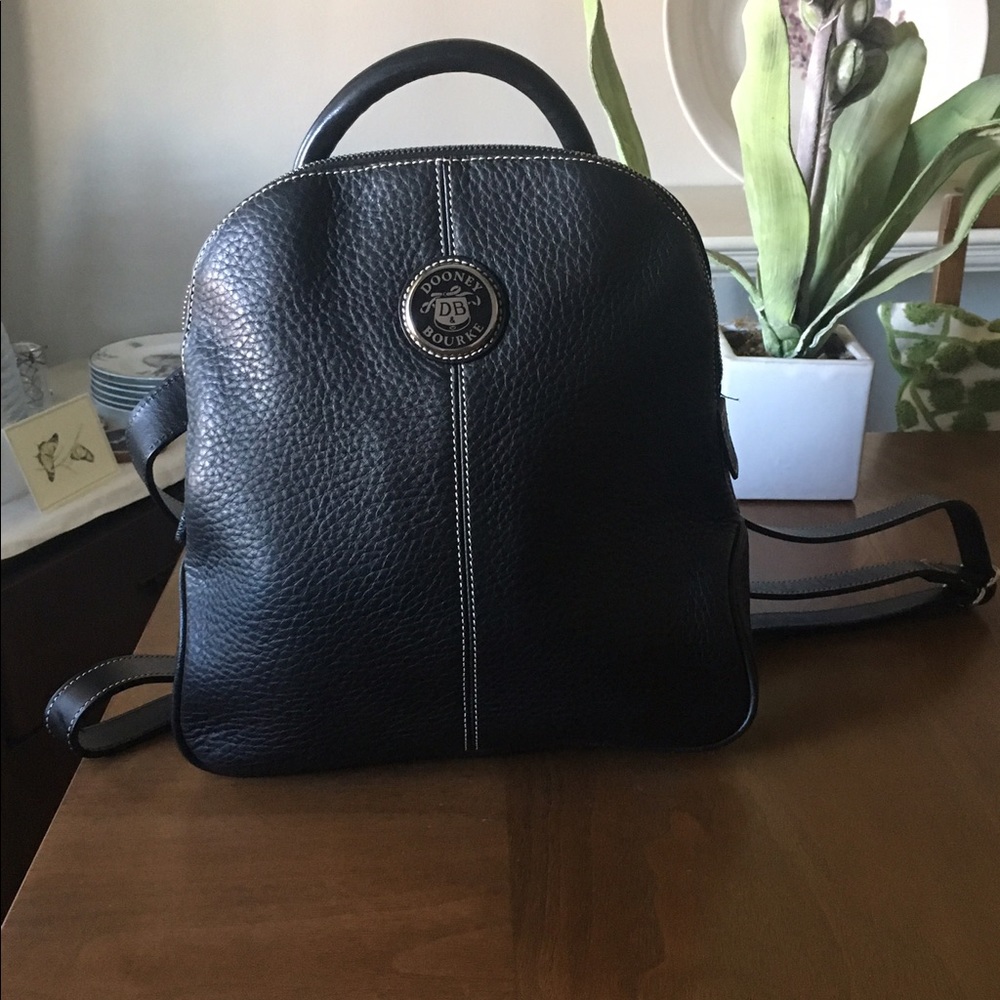 Authentic Dooney Bourke Leather Backpack